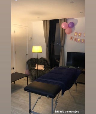 Black Massage Table