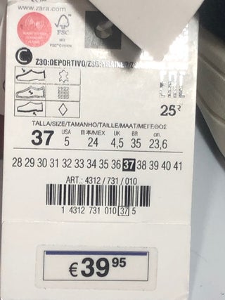 Zara zapatillas