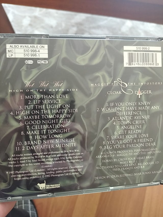 2 CDs wet wet wet