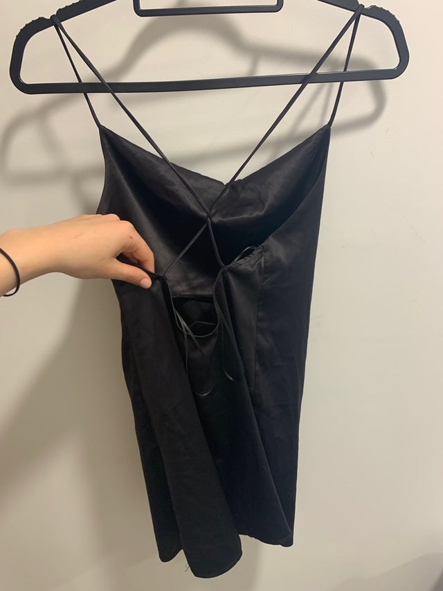 Black mini dress