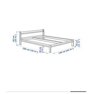 Wooden bed frame