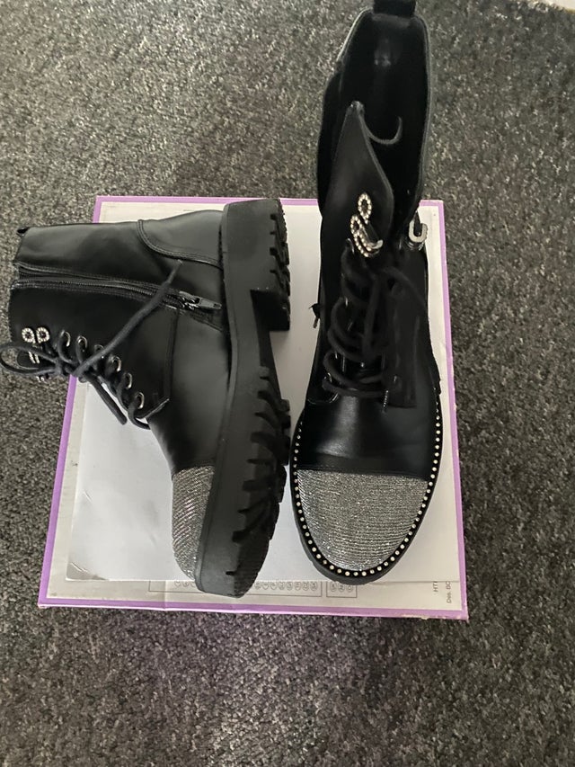 Leather boots