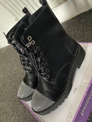 Leather boots