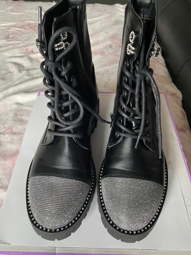 Leather boots