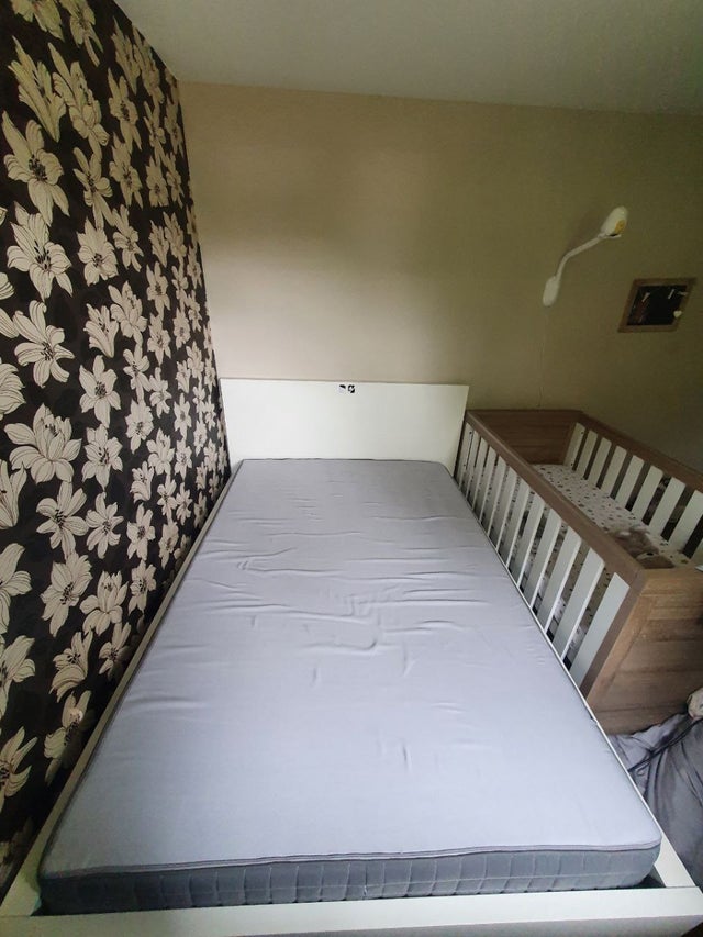 double bed and mattress